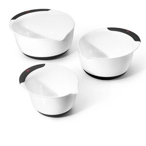 NWT XOX White and Black Mixing Bowl 3 piece Set